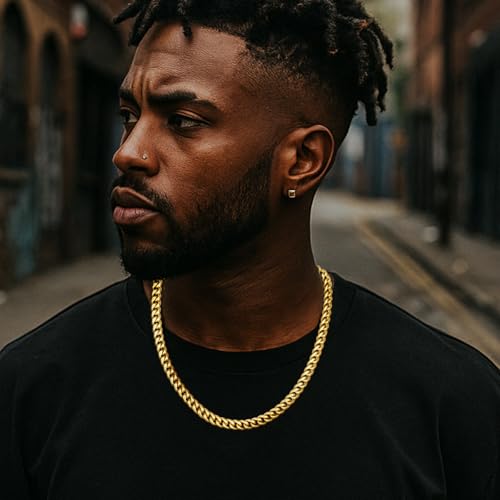 Mens Gold Chain 6mm Cuban Link Chain for Men 14K Gold Necklaces Unisex 20 Inch4