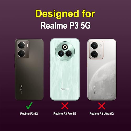 Image of amazon basics Back Case Cover for Realme P3 5G | Compatible for Realme P3 5G Back Cover | Liquid Silicon Magic Case with Camera Protection | Lavender