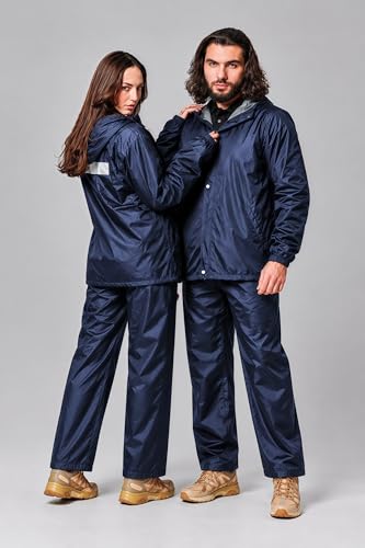 Image of La' exclusivite Fayoria Unisex Reversible Waterproof Raincoat for Men