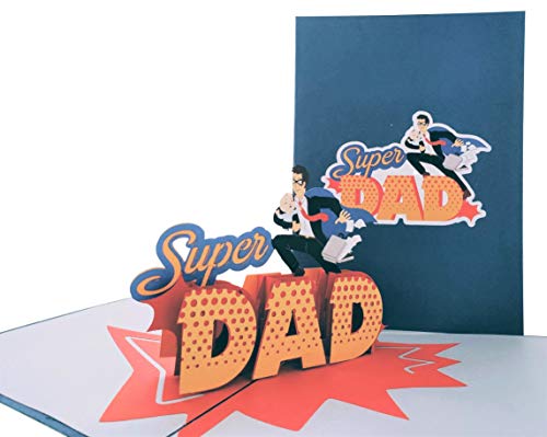 Igifts And Cards Super Dad 3D Pop Up Greeting Card - Happy Father's Day, Dad's Birthday, Super Hero Dad, Cool, Awesome, Inspirational, Funny, Perfect, Fun, Special Occasion #TOP5