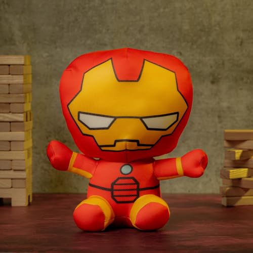 Image of Mirada Marvel Iron Man Soft Plush Toy - 23cm | Official Licensed Superhero Stuffed for Kids, Boys & Girls | Super Soft Cuddly Character Toy for Fans | Ideal Gift for Birthday /Christmas /Diwali