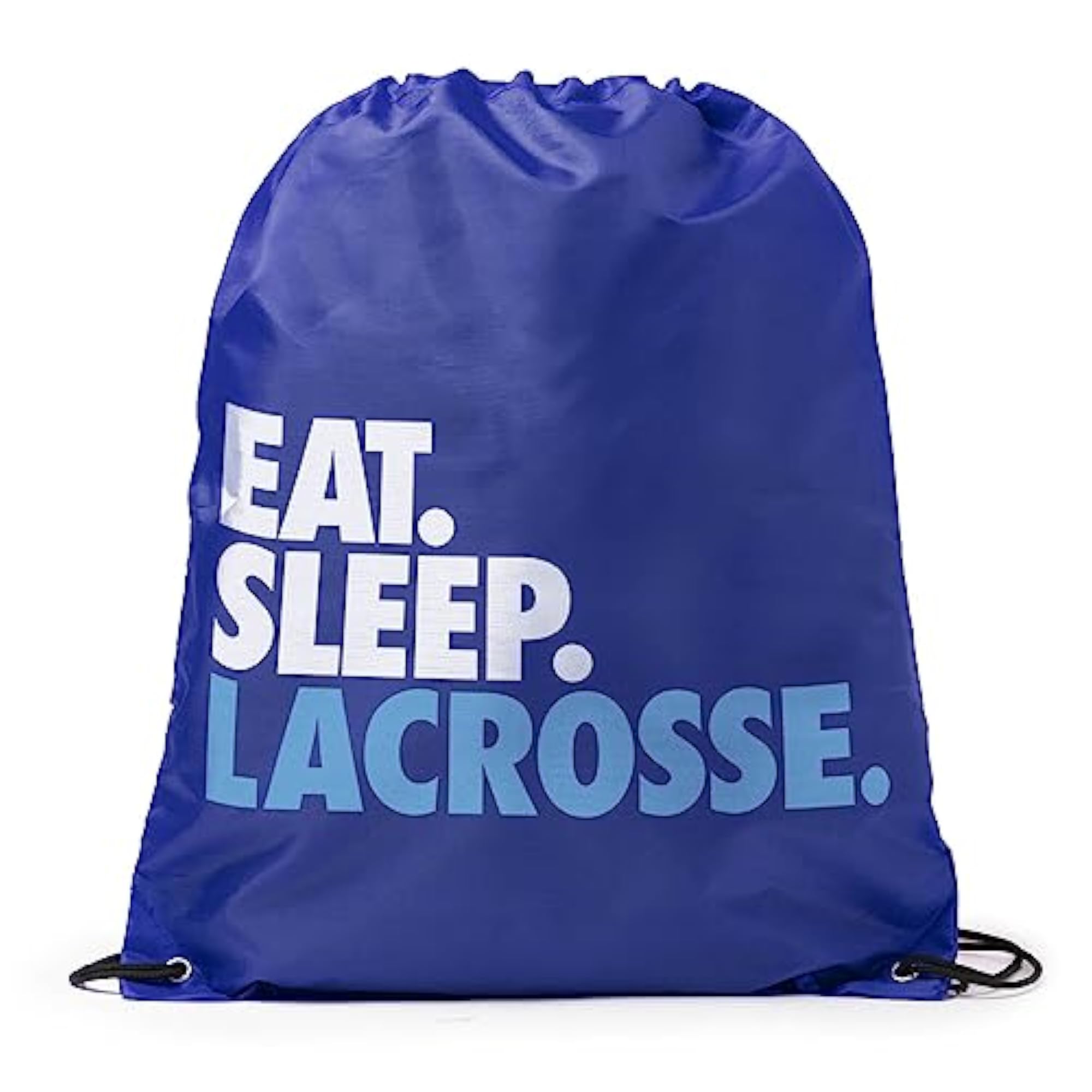 Lacrosse Sport Pack Drawstring Bag, Eat Sleep Lacrosse
