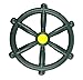 Price comparison product image HIKS Green Toy Pirate Ship Steering Wheel 30cm, Ideal For Kids Childrens Climbing Frame, Tree House & Play House (Also Available In Red & Blue)