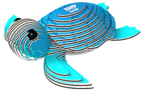 EUGY Water Eco-Friendly 3D Paper Puzzle (Tortuga Marina)