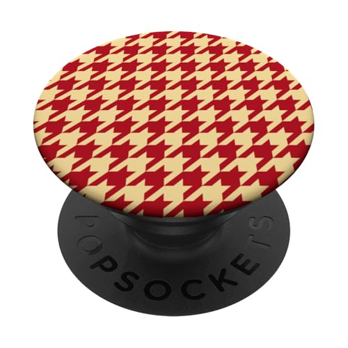Adrette, ästhetische Klassiker, Kirschrot und cremefarben PopSockets Klebender PopGrip