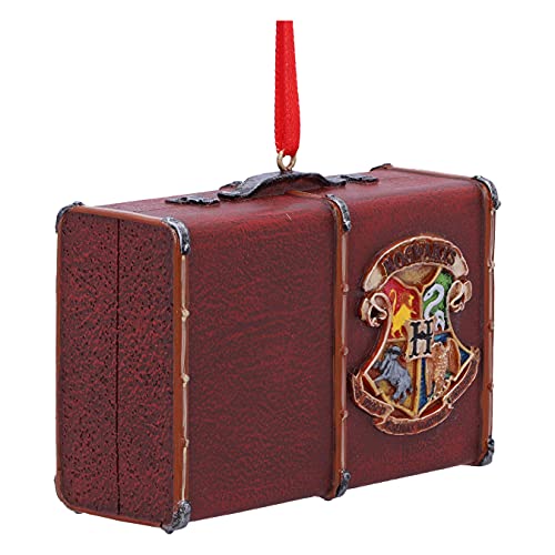 Nemesis Now Officially Licensed Harry Potter Hogwarts Suitcase Trunk Hanging Ornament, Brown, 8.5cm - Image 3