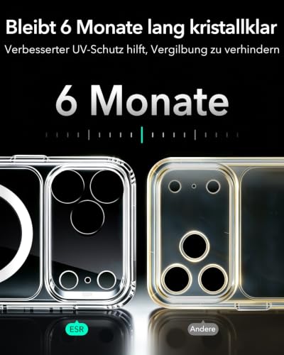 ESR Classic Hybrid für iPhone 18 Pro Max / 17 Pro Max Hülle, Klar – Ansicht 3