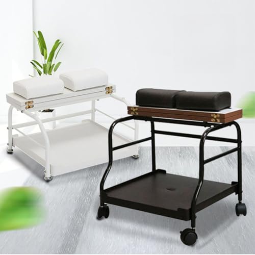 Carro plegable para pedicure con reposapiés y ruedas miniatura 7