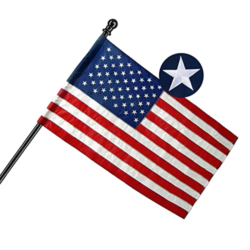 Drapeau américain brodé pour décoration de bureau et vitrine Homissor 3x5 cm