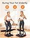 Ab Machine, Core & Sit Up Exercise Equipment for Home Gym, Ab Workout Equipment for Stomach Workout, Resistance Bands, 4 Resistance Levels, Adjustable, Automatic Rebound, Ab Trainer Machine