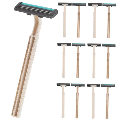 Lurrose 20セット 使い捨てシングルユースカミソリ男性用ボディヘアトリマー脇毛脚毛シェーバー旅行用ホテル浴場対応スムーズシェービング