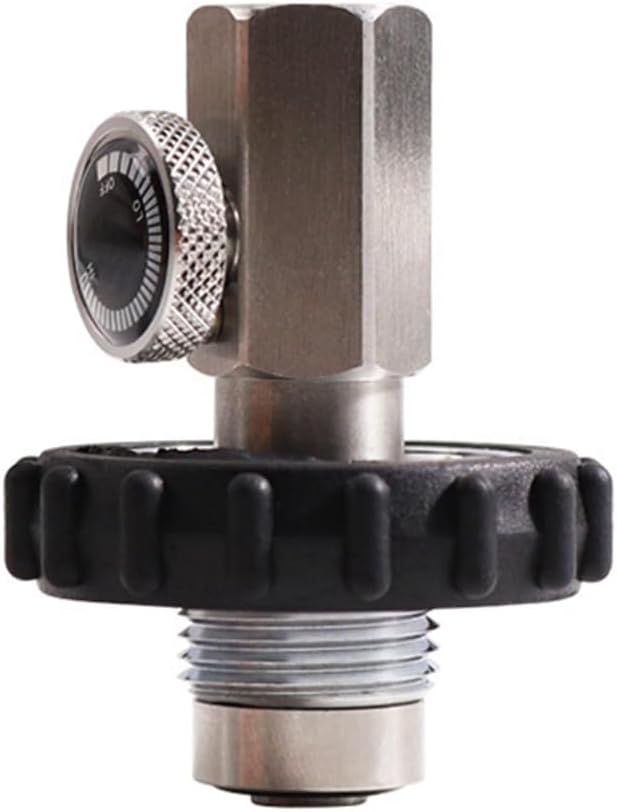 Fill Station Charging Adapter Connector Air Compressor Charging Valve Fill Station Scuba Diving Regulator DIN G5/8-14 to Female 1/4NPT Scba
