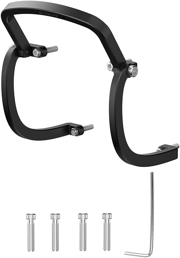 FPV Gimbal Bumper for DJI FPV Drone Accessories PTZ Protect Bar Aluminum Alloy Camera Anti-Collision (Black)