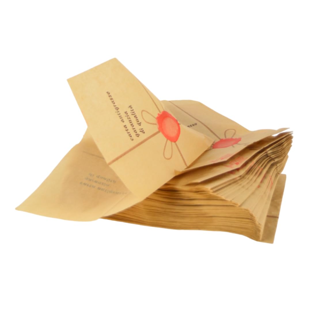 PZ 1000 SACCHETTI ANTIGRASSO 16,5 X 24 CM APERTI LATERALMENTE PER PANINI, HOT DOG, PIZZA E FOCACCIA