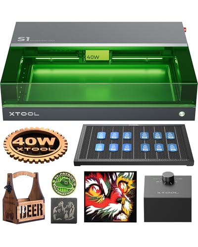 xTool S1 40W Incisore Laser Basic Kit con Aisst Aria...