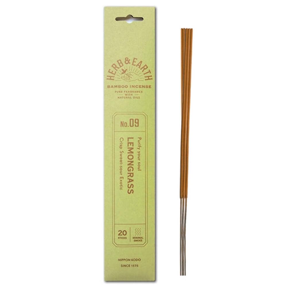 Amazon.com: HERB & EARTH H&E Bamboo Incense - Lemongrass - 20