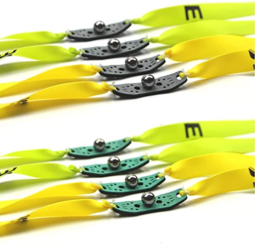 JRSENL Slingshot Band Set - 10-teilig, Flachgummi 24cm | Für Jagd & Training, Naturlatex