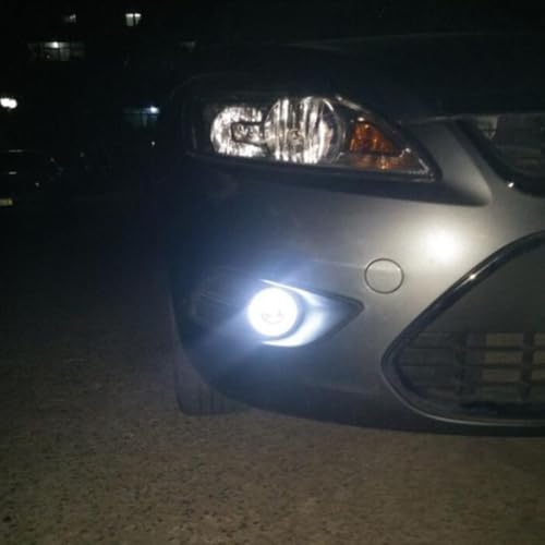 Luces de niebla LED coche 2,5 pulgadas ojos de ángel COB 30w blanco antiniebla de repuesto 7