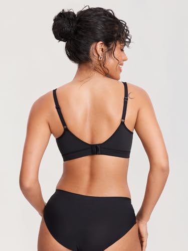 MOMANDA Women's Pumping Bra Hands Free Maternity Nursing Sports Bras for Breastfeeding Wireless All-in-One3