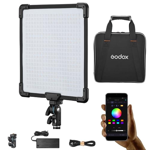 Lumière vidéo RVB portable Godox FH50R ultra fin pour YouTube