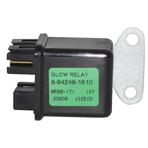 8942481610 12V Mover Parts Preheating Relay Glow Plug 894248-1610 Compatible with Isuzu Engine C240 4JJ1 Compatible with Isuzu Hitachi EG30 EX27U EX40U EX50U ZX27U ZX30U EX35U EX27U EX50U ZAXIS35U