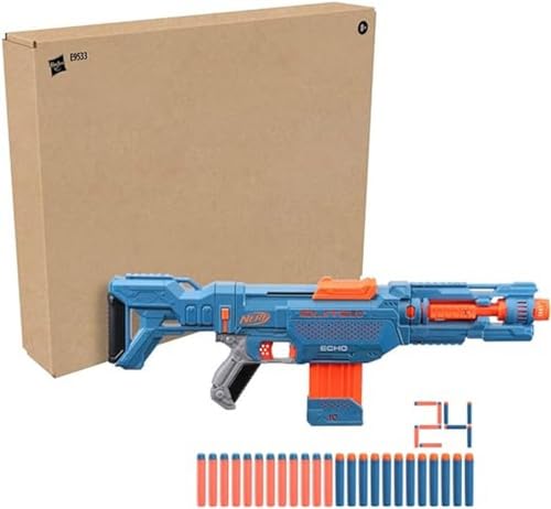 Blaster Nerf Elite 2.0 Echo CS-10 à chargeur 10 fléchettes et customisation