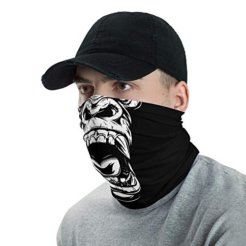 Screaming Gorilla Face Shield, Face Mask, Headband, Bandana, Wristband, and Neck Warmer2