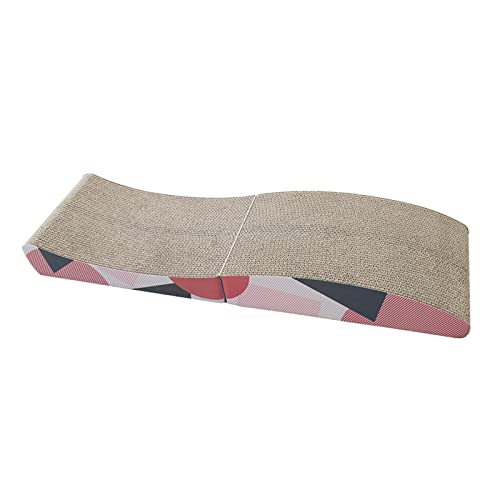 Fenteer Cama ondulada arranhadora dobrável arranhador para gatos em ambientes internos