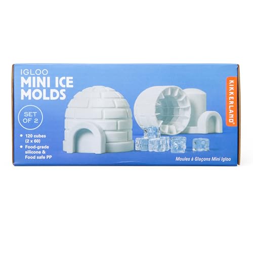 Moldes para hielo Kikkerland Igloo mini conjunto de 2 miniatura 1