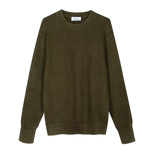 Pullover Sweater Homme en coton anti-bouloche col rond confortable
