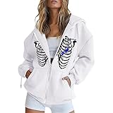 PMDKLSPQ Damensportbekleidung Damen Zip Hoodie Letters Sweatshirt Fleecejacke mit Taschen Pullover Jugendliche MädchenPullover Damen Brauntöne Damen Langarm Hoodie Top G