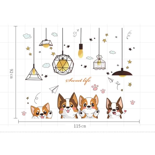 Vinilos Decorativos Wall Decals Achang Cute Corgi miniatura 2