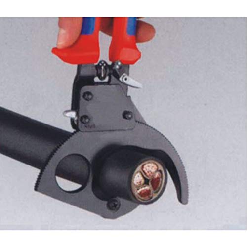 Coupe-câbles à cliquet actionnable d'une main pour câble 52mm