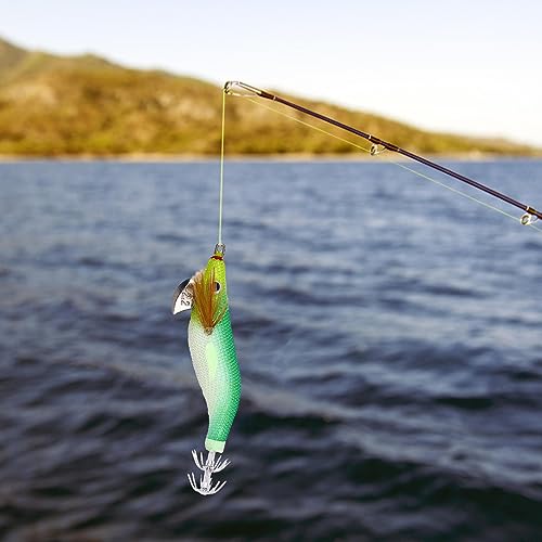 Leuchtender Köder für | Kunstköder für mit Augen - Outdoor-Sportzubehör zum Angeln von Wels, Zahn, Schlangenkopf, Tintenfisch, Tintenfisch, Tintenfisch