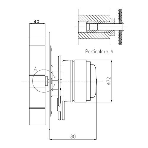 Easyricambi Estrattore aspiratore fumi FANDIS VFC2G23 ECOFIT 2RECA3 per Stufa Pellet Ventola da 40mm Rotazione oraria