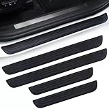 ZLXMRUT 4pcs Auto Footstep Edge Protectors for Mini Trail Z50R Z50 Z50A 1972-1999 K3 K2 K1 K0, Doorway Scuff Shields Premium Rubber WearResistant Car Cabin Accessories,Pure Black