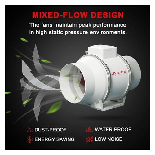 Ventilateur d'extraction silencieux 120w pour renouveler l'air des plantes - 5