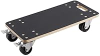Metafranc Transportroller Tragkraft Siebdruckplatte PA Räder, Möbelroller mit Bremse, Transporthilfe für Umzug Rollwagen für Möbel Transport Kistenroller aus Holz 822000, 590 x 290 mm, 400 kg