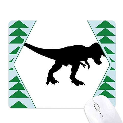 Tapis de souris caoutchouc dinosaure noir fini les glissements sur le bureau
