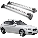 2 Piezas Baca de Coche, para BMW 3 Series F30 2013-2018 Barras Laterales rieles Cruzados antióxido portaequipajes portaequipajes