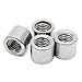 Xiaoyztan 12Pcs M8 Thread Round Coupling Nut Stainless Steel Sleeve Stud Nut Connecting Hardwares 10mm Height