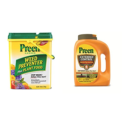 Preen Garden Weed Preventers and Plant Food - 20.93 lbs - Covers 3,365 sq. ft.