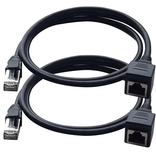 Cable Extensor Ethernet Cat6 RJ45 1m Pack 2 miniatura 1