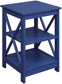 Convenience Concepts End Table, MDF, Cobalt Blue