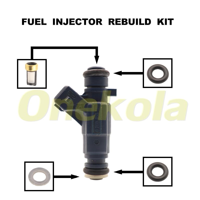 Fuel Injector Service Repair Kit Filters O rings Seals Grommets For BYD Geely JAC 0280156166 0 280 156 166 - (Color: 20 set)