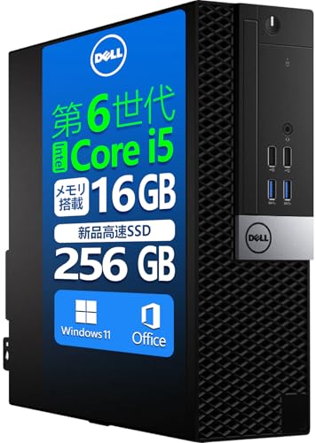 yςݕiz DEll fXNgbvp\R PC 3040/3050 SFF6 Core-i5 Windows11 MS & Office 2019 WIFI LAN \ DVD DisplayPort }`ʑΉ/ݒ/