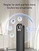 Dreo Ventilateur Colonne Silencieux, Puissant Vitesse 8,53 m/s, Ventilateurs Tour de 106cm avec Télécommande, 9 Vitesses, 4 Modes, Minuterie 12H, Oscillant à 90° pour Grande Chambre