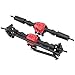 Dilwe RC Gear Axle, Gear Front and Rear Axle with 2 Transimission Shaft Compatible with SCX10 I/SCX10 II 1/10 RC Car