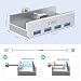 ORICO USB 3.0 Hub Clamp Adapter, Aluminum 4-Port USB Splitter with Extra Power Supply Port and 4.92 FT USB Data Cable, Ultra-Portable USB Expander for 2021 iMac/Laptop/PC