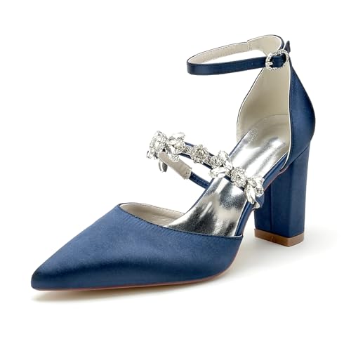 Chaussures de mariée à talons compensés anti-douleur avec bride cheville stable